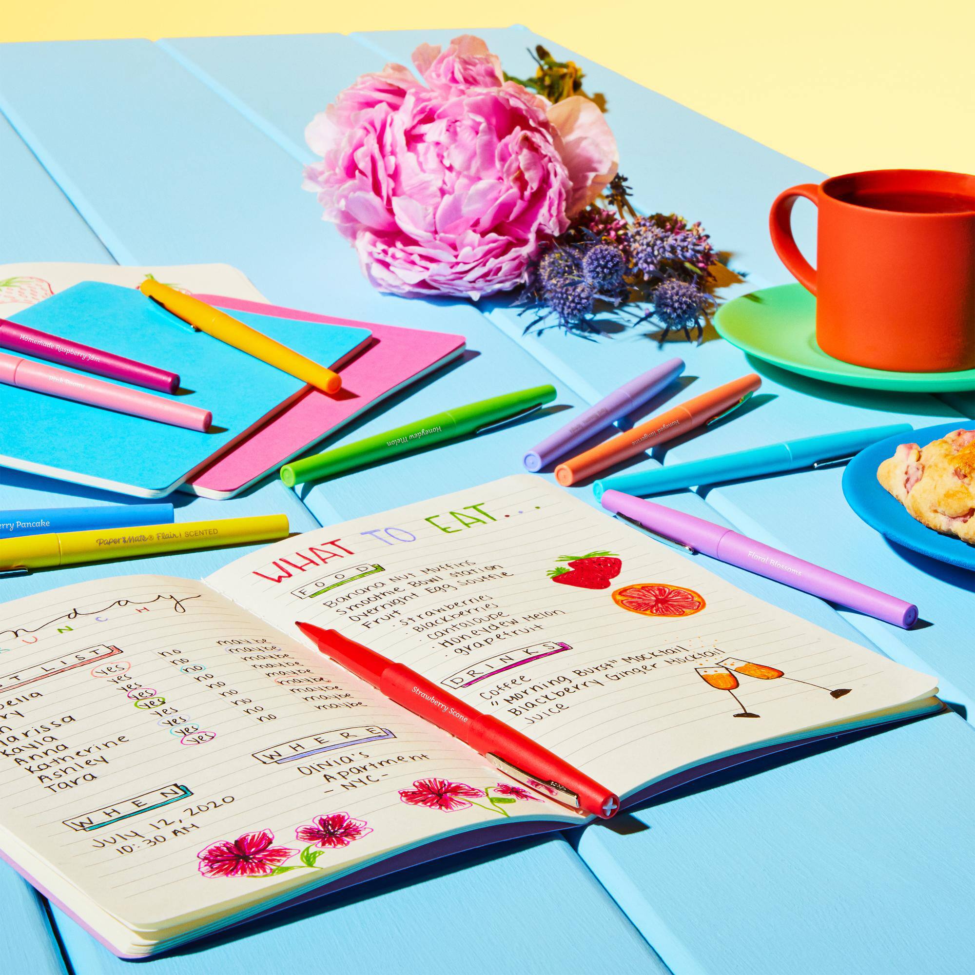 Paper Mate® Flair!® Scented Sunday Brunch™ Felt Tip Pen Set